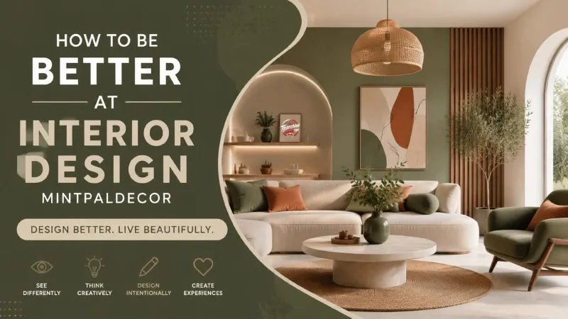 How to Be Better at Interior Design MintPalDecor