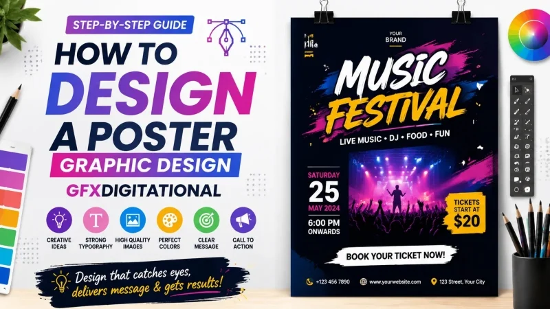 How to Design a Poster Graphic Design GFXDigitational